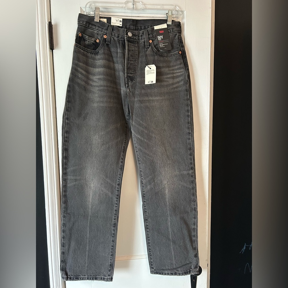 Levi's 501 Charcoal Straight Jeans